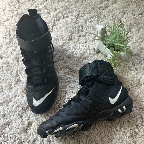 Nike FastFlex alpha cleats sneaker shoe swoosh black & white men’s size … - Picture 2 of 5